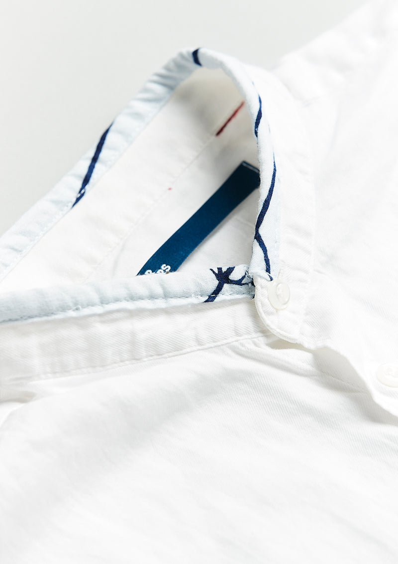 The Blue on White Nehru Shirt