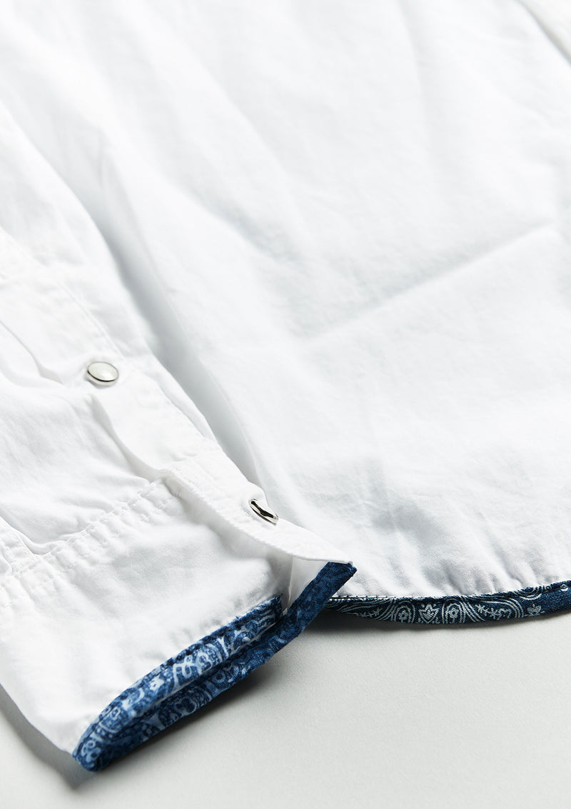 The Blue on White Nehru Shirt