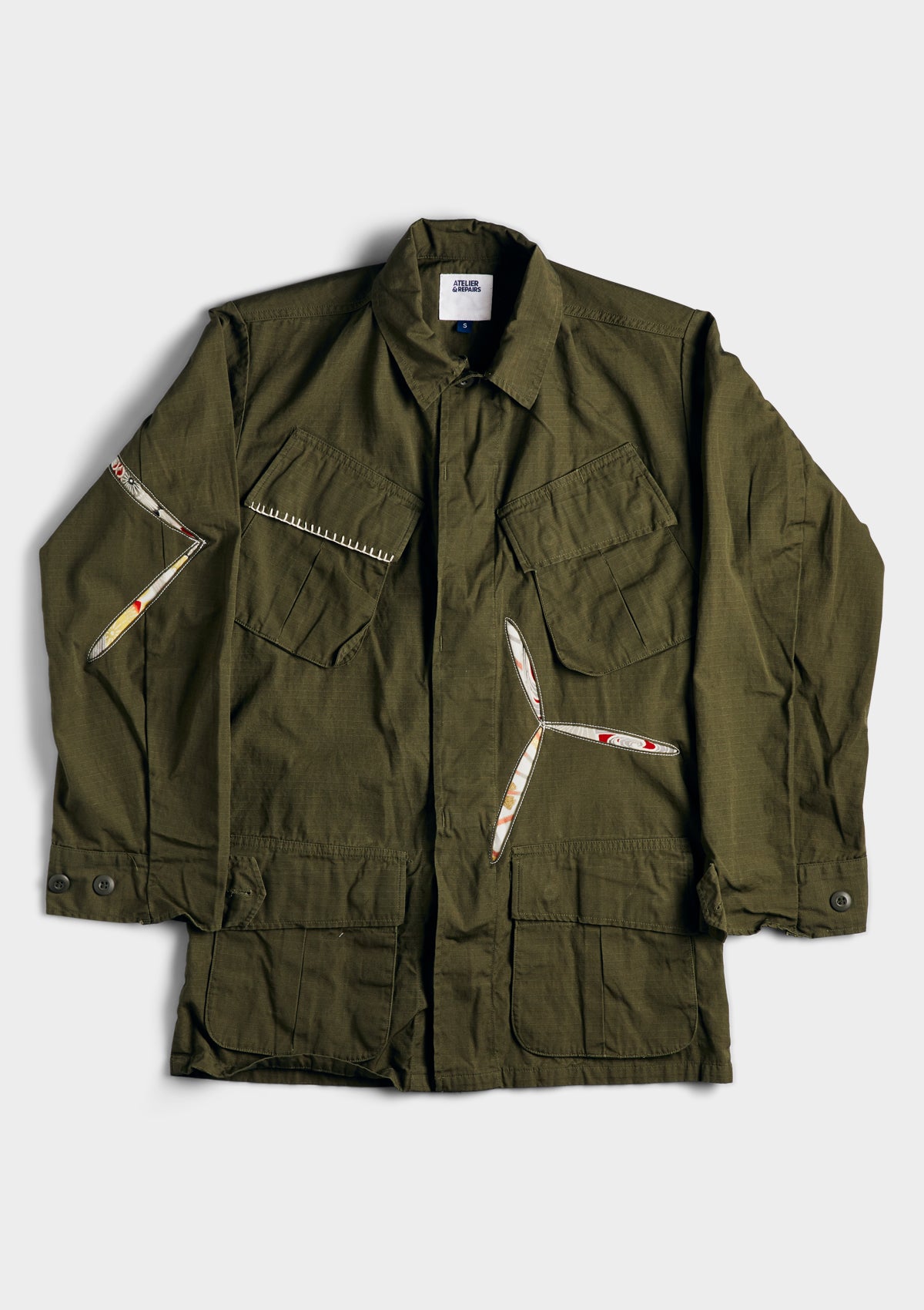 ATELIER & REPAIRS】French work jacket XL フレンチヘリンボーン