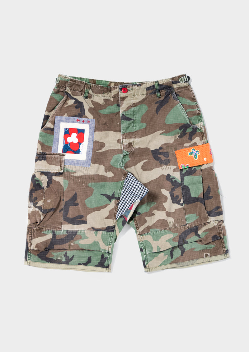 The Camo Cargo Shorts on LSD